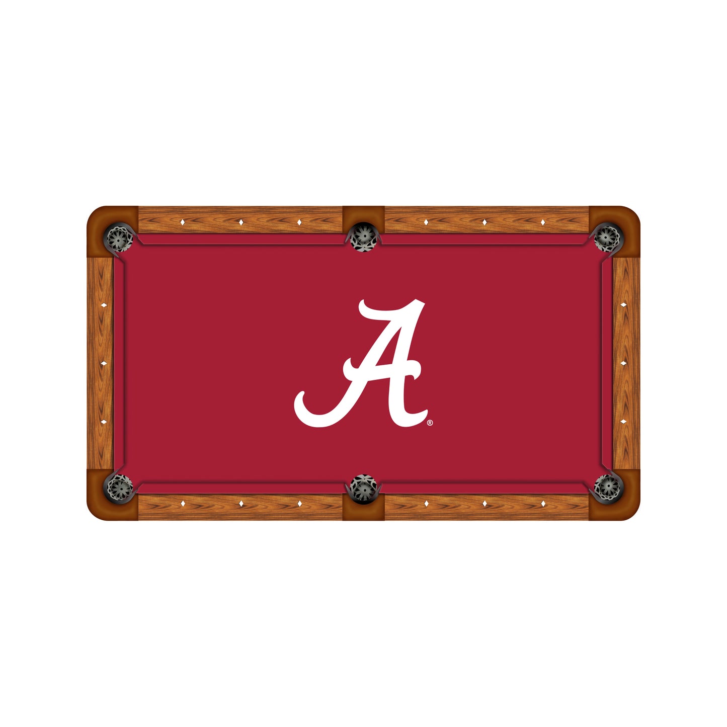 Alabama Crimson Tide Custom Pool Table Replacement Felt ALT Logo