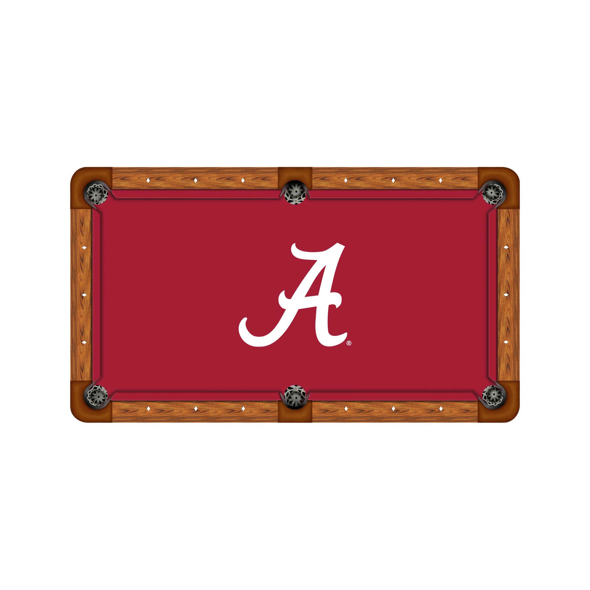 Alabama Crimson Tide Custom Pool Table Replacement Felt ALT Logo