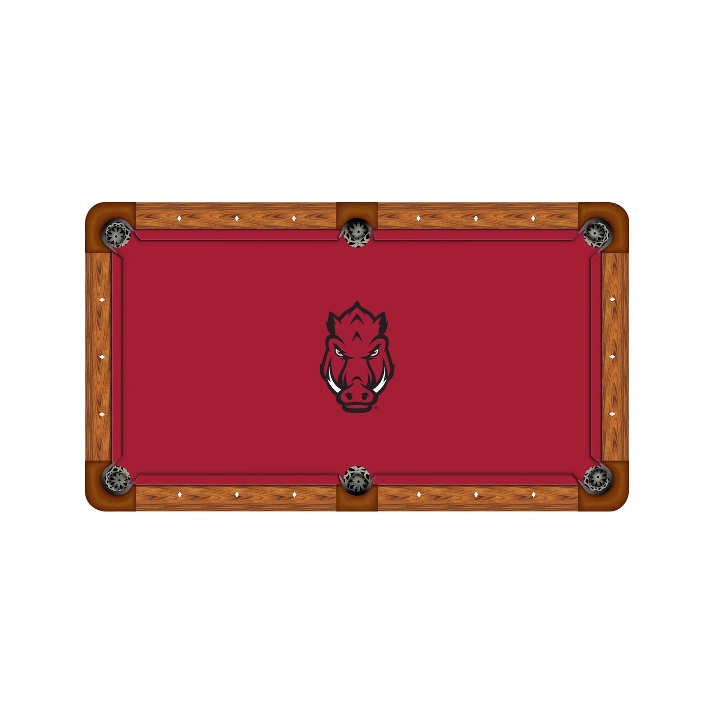 Arkansas Razorbacks Custom Pool Table Replacement Felt ALT Logo