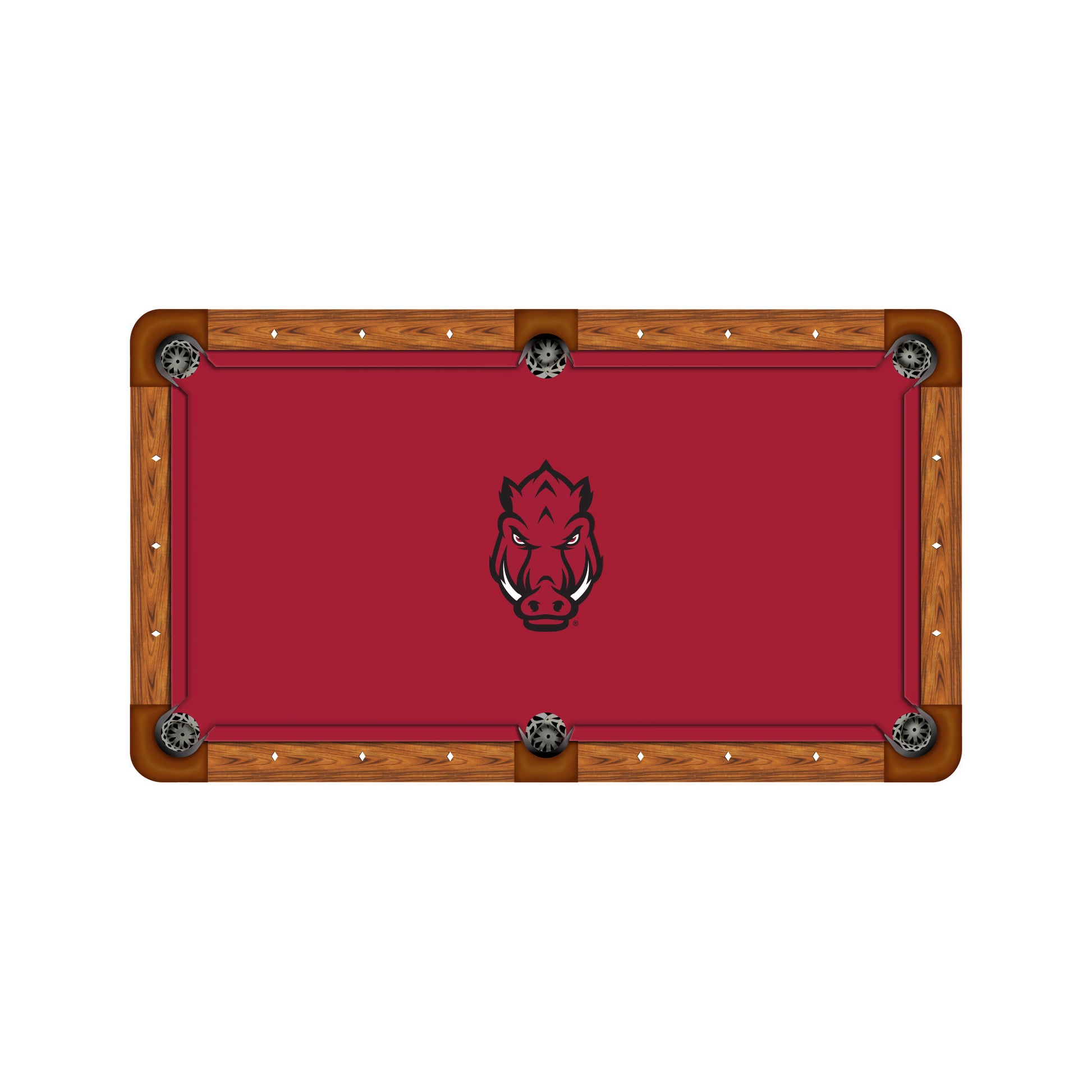 Arkansas Razorbacks Custom Pool Table Replacement Felt ALT Logo