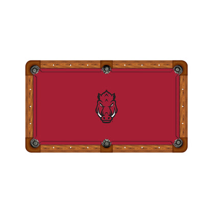 Arkansas Razorbacks Custom Pool Table Replacement Felt ALT Logo