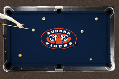 Auburn Tigers Custom Pool Table Replacement Felt ALT Logo LIFESTYLE