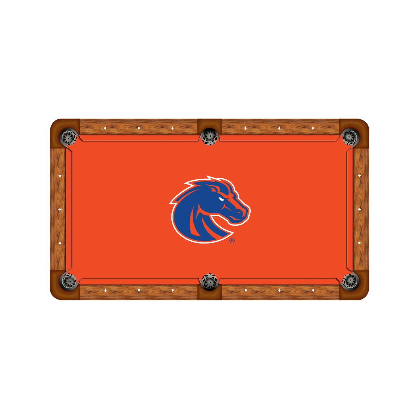 Boise State Broncos Custom Pool Table Replacement Felt ALT Logo