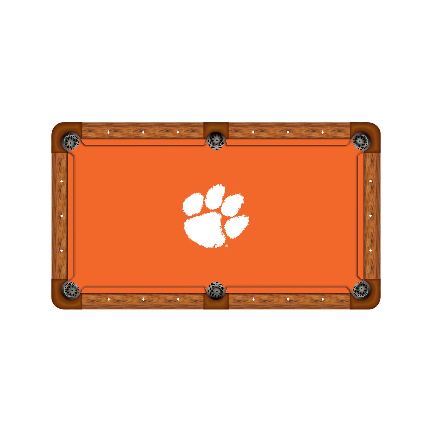 Clemson Tigers Custom Pool Table Replacement Felt ALT Logo