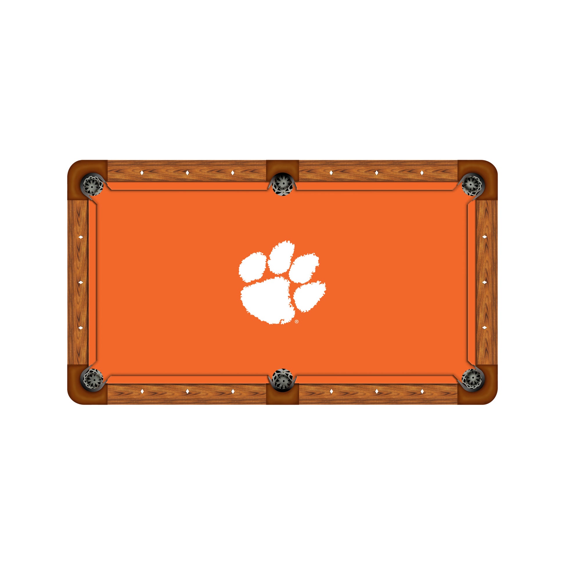 Clemson Tigers Custom Pool Table Replacement Felt ALT Logo