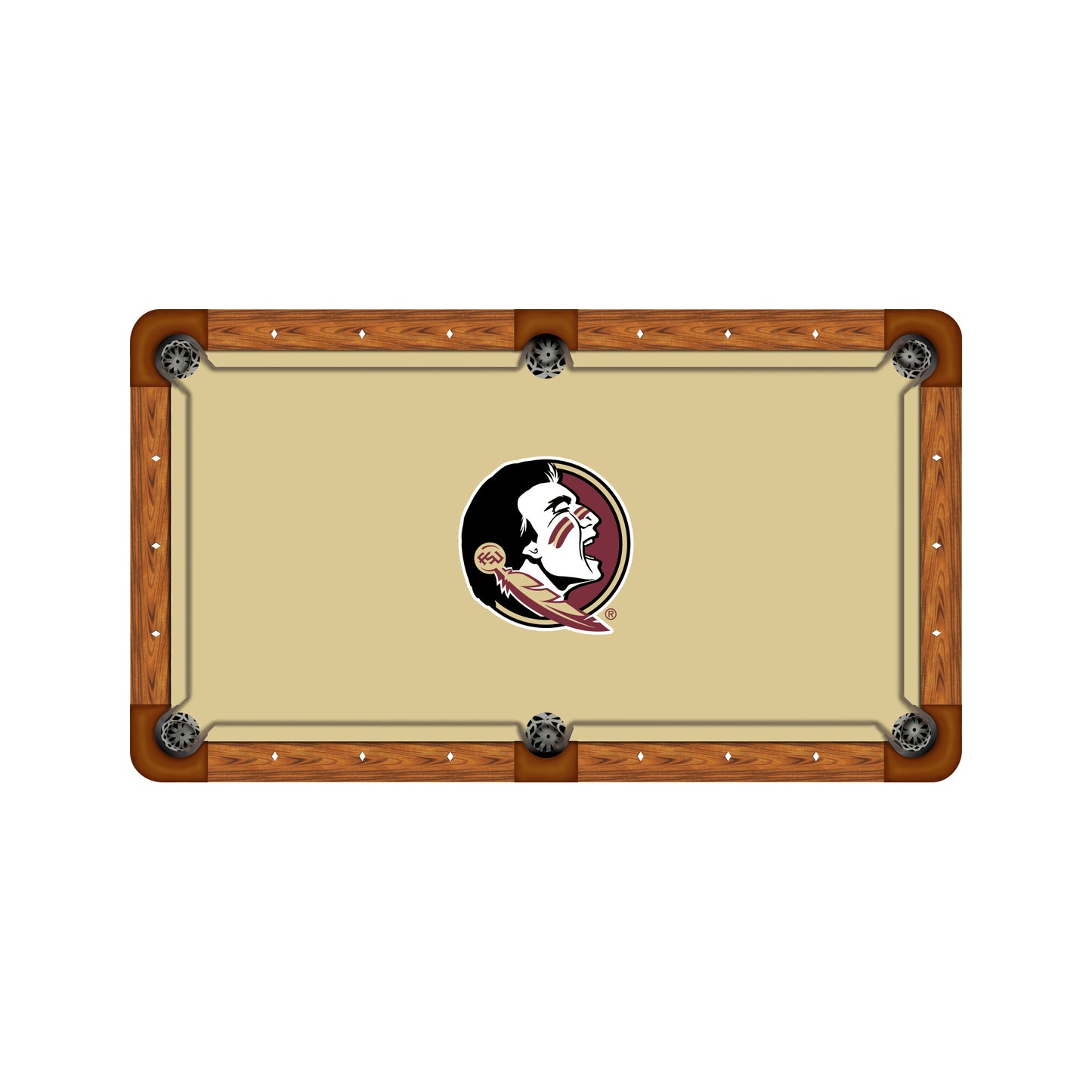 Florida State Seminoles Custom Pool Table Replacement Felt ALT Logo