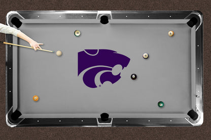 Kansas State Wildcats Custom Pool Table Replacement Felt ALT Logo LIFESTYLE