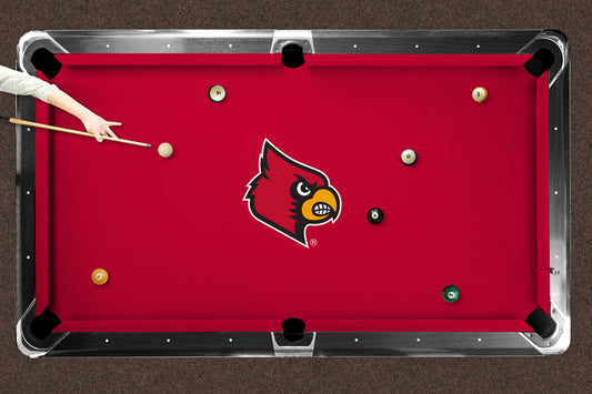 Louisville Cardinals Custom Pool Table Replacement Felt Lifestyle