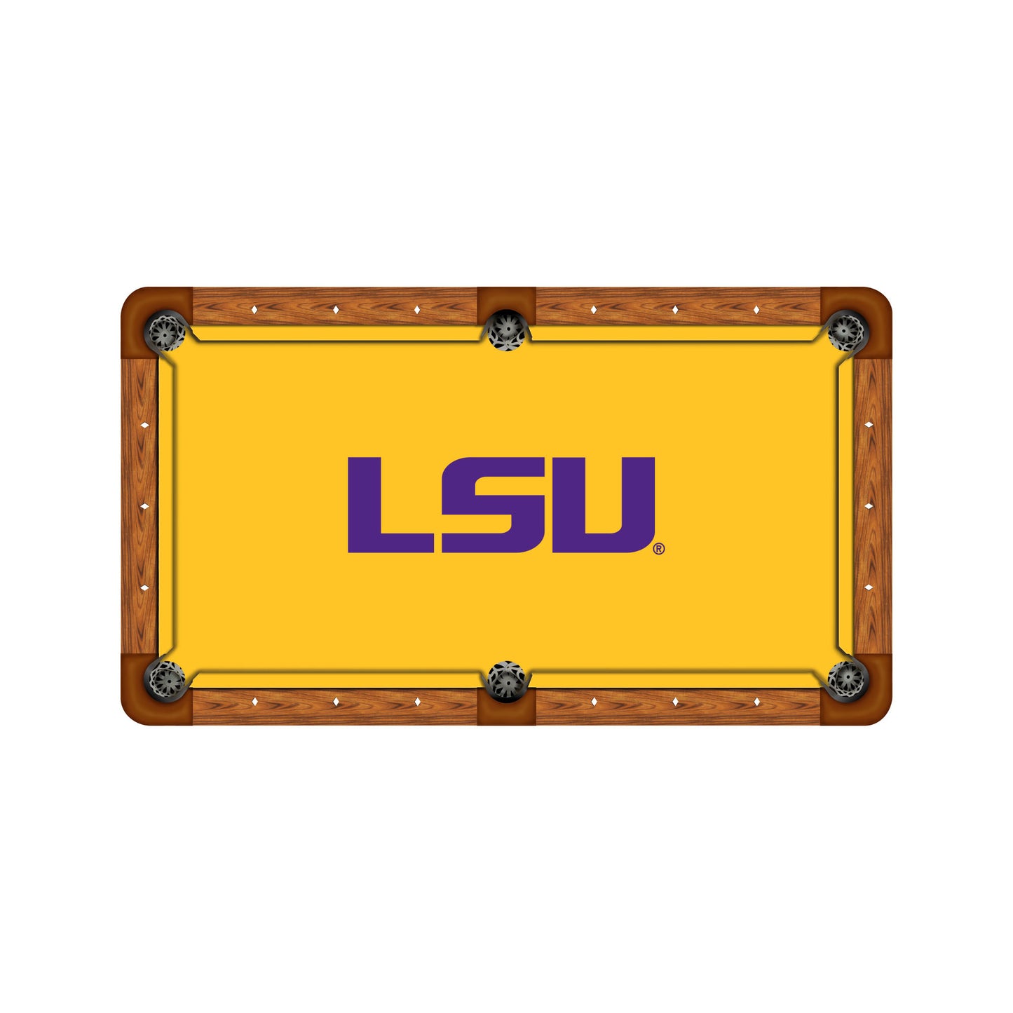 LSU Tigers Custom Pool Table Replacement Felt ALT Logo