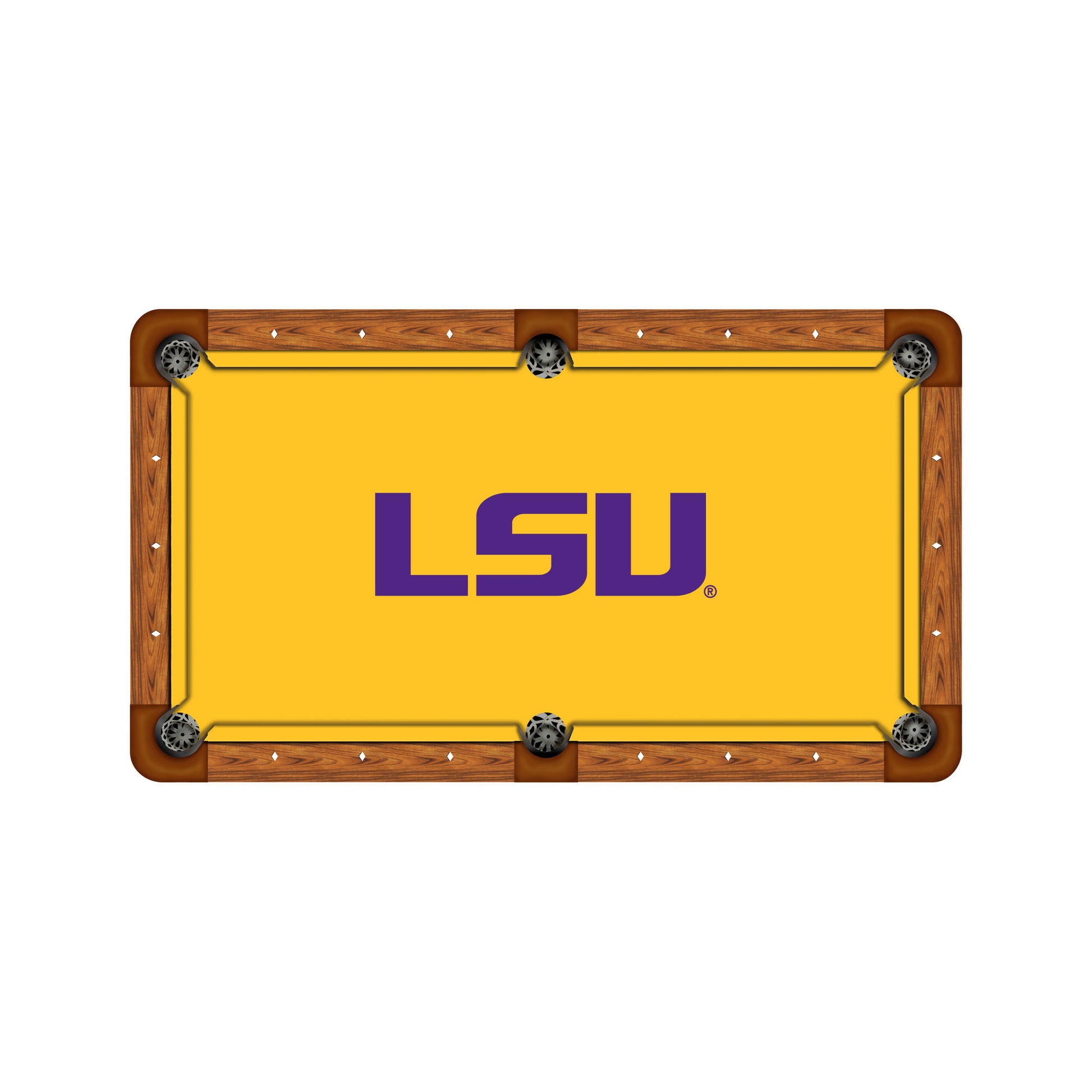 LSU Tigers Custom Pool Table Replacement Felt ALT Logo