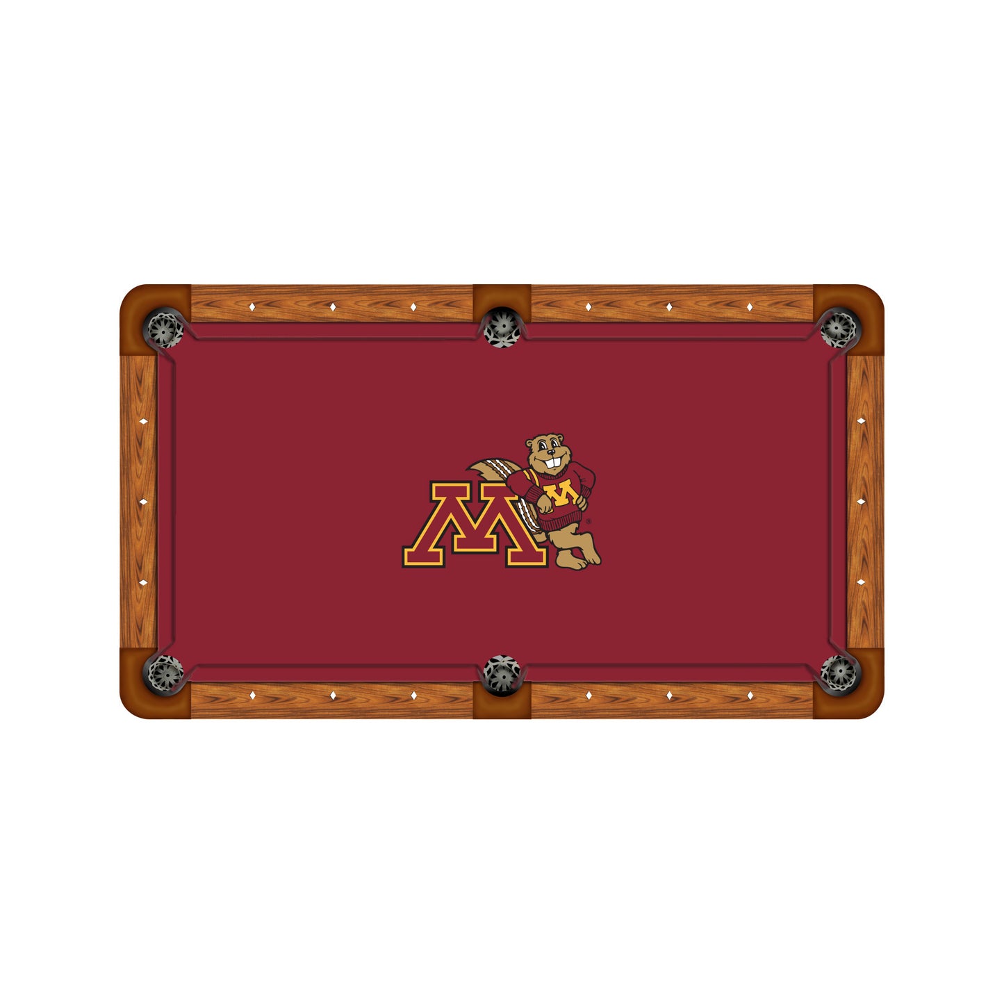 Minnesota Golden Gophers Custom Pool Table Replacement Felt ALT Logo
