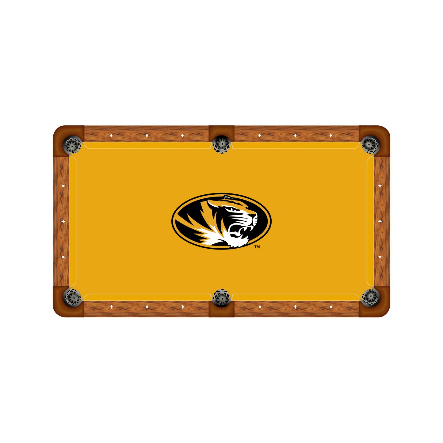 Missouri Tigers Custom Pool Table Replacement Felt ALT Logo
