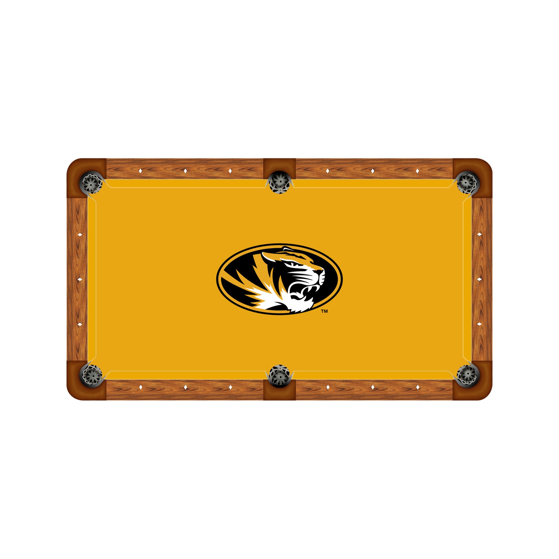 Missouri Tigers Custom Pool Table Replacement Felt ALT Logo