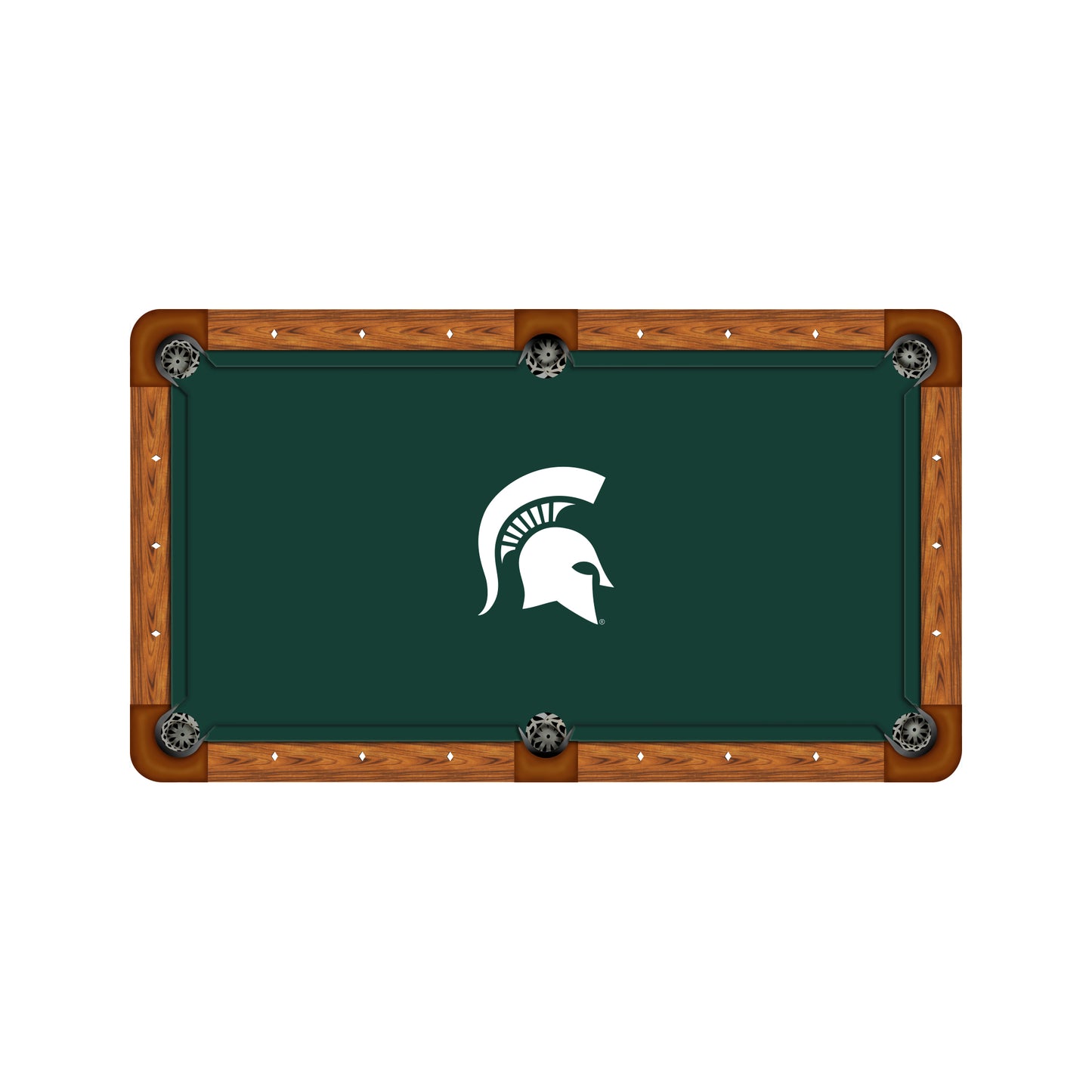 Michigan State Spartans Custom Pool Table Replacement Felt ALT Logo
