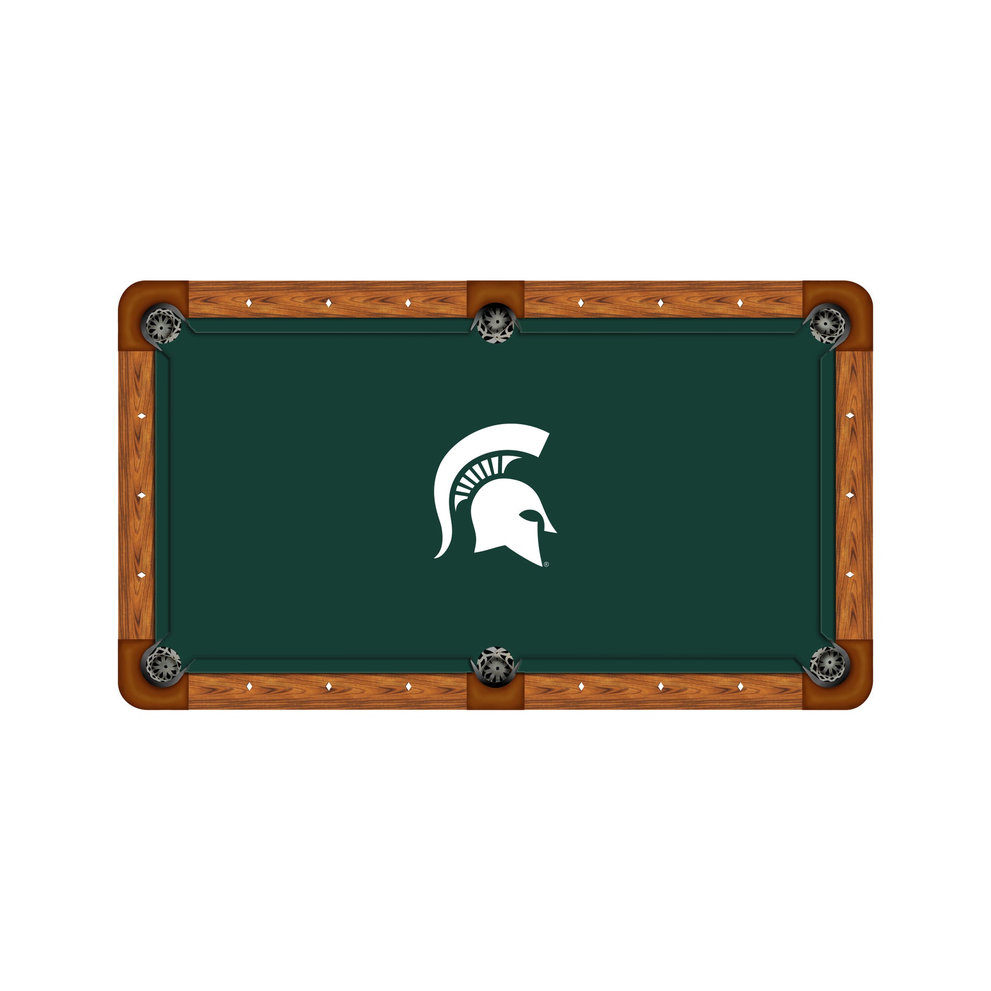 Michigan State Spartans Custom Pool Table Replacement Felt ALT Logo