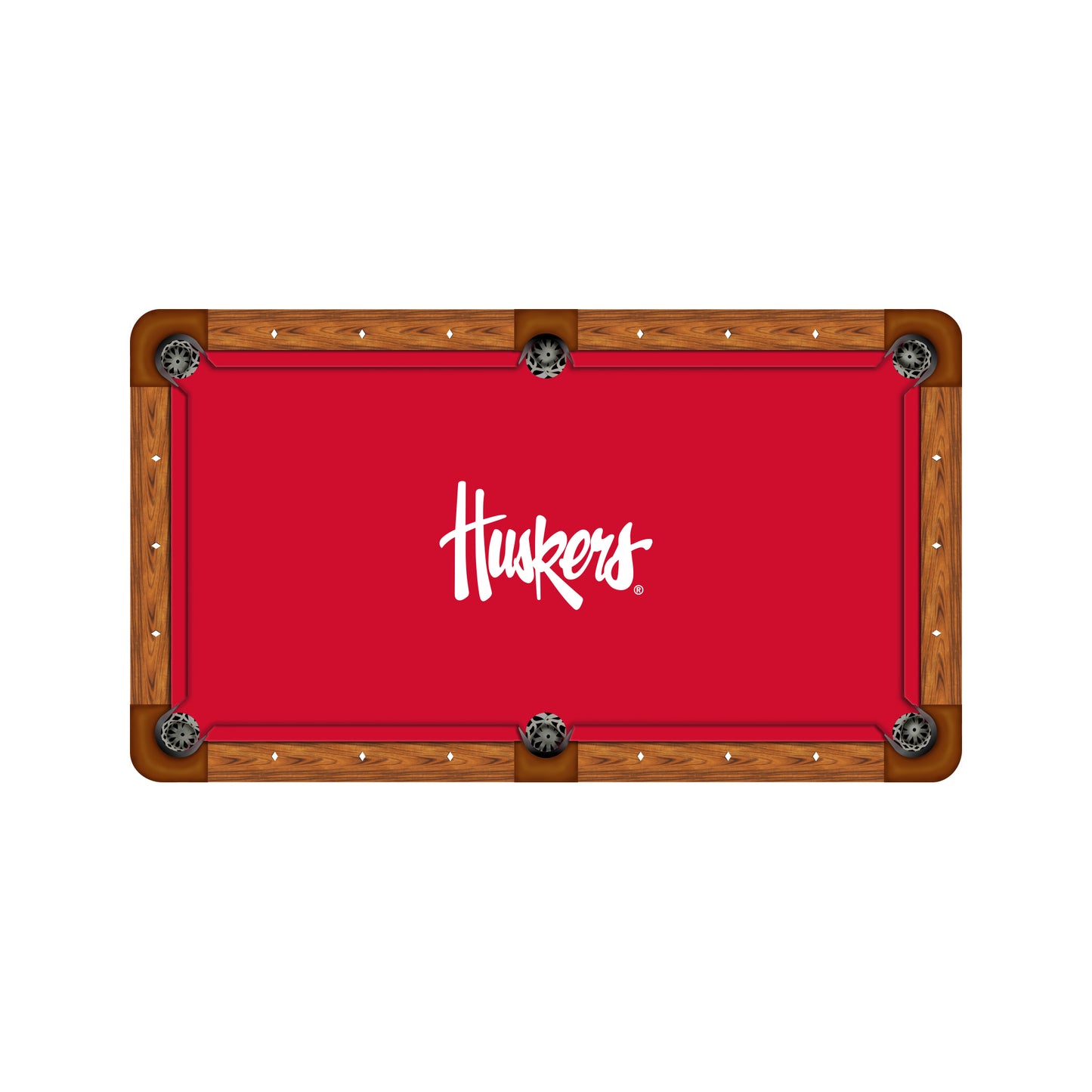 Nebraska Cornhuskers Custom Pool Table Replacement Felt ALT Logo
