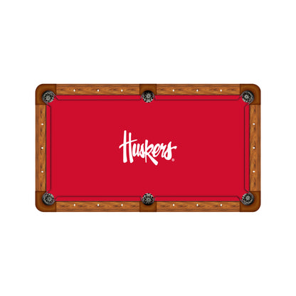 Nebraska Cornhuskers Custom Pool Table Replacement Felt ALT Logo