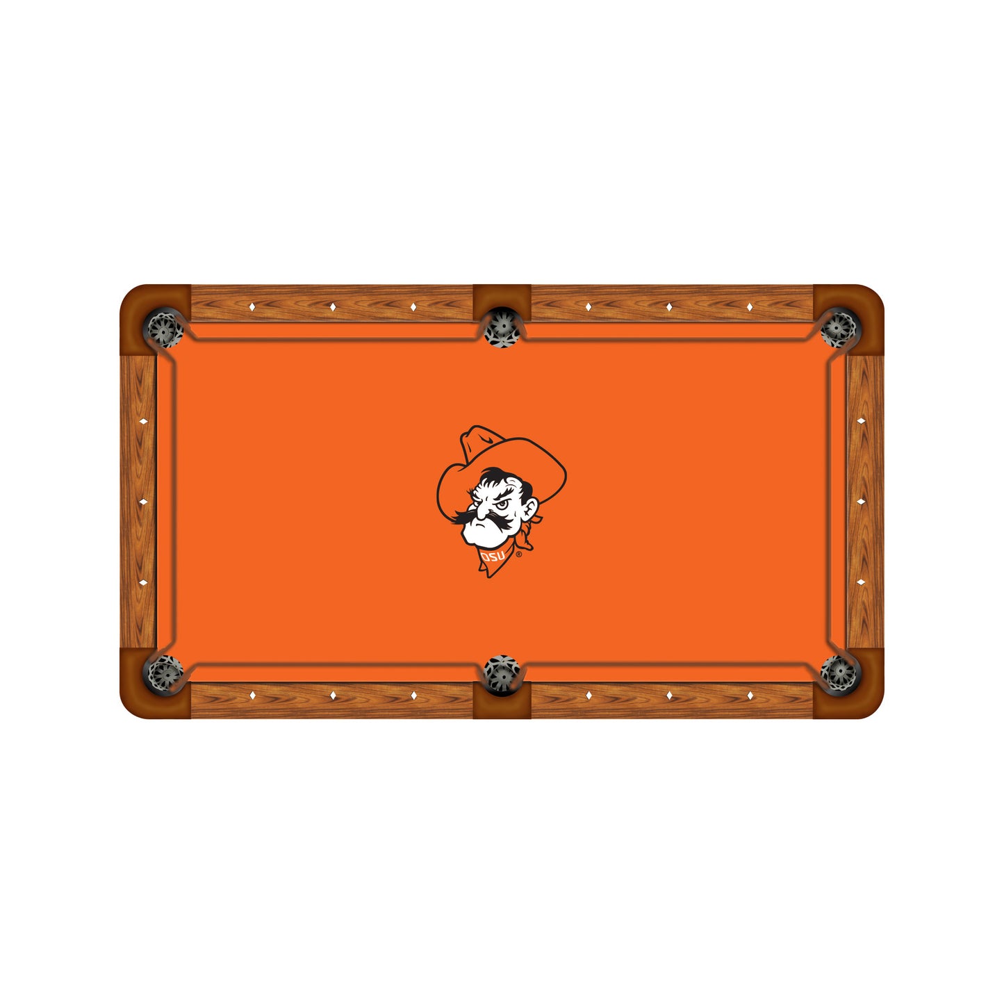 Oklahoma State Cowboys Custom Pool Table Replacement Felt ALT Logo