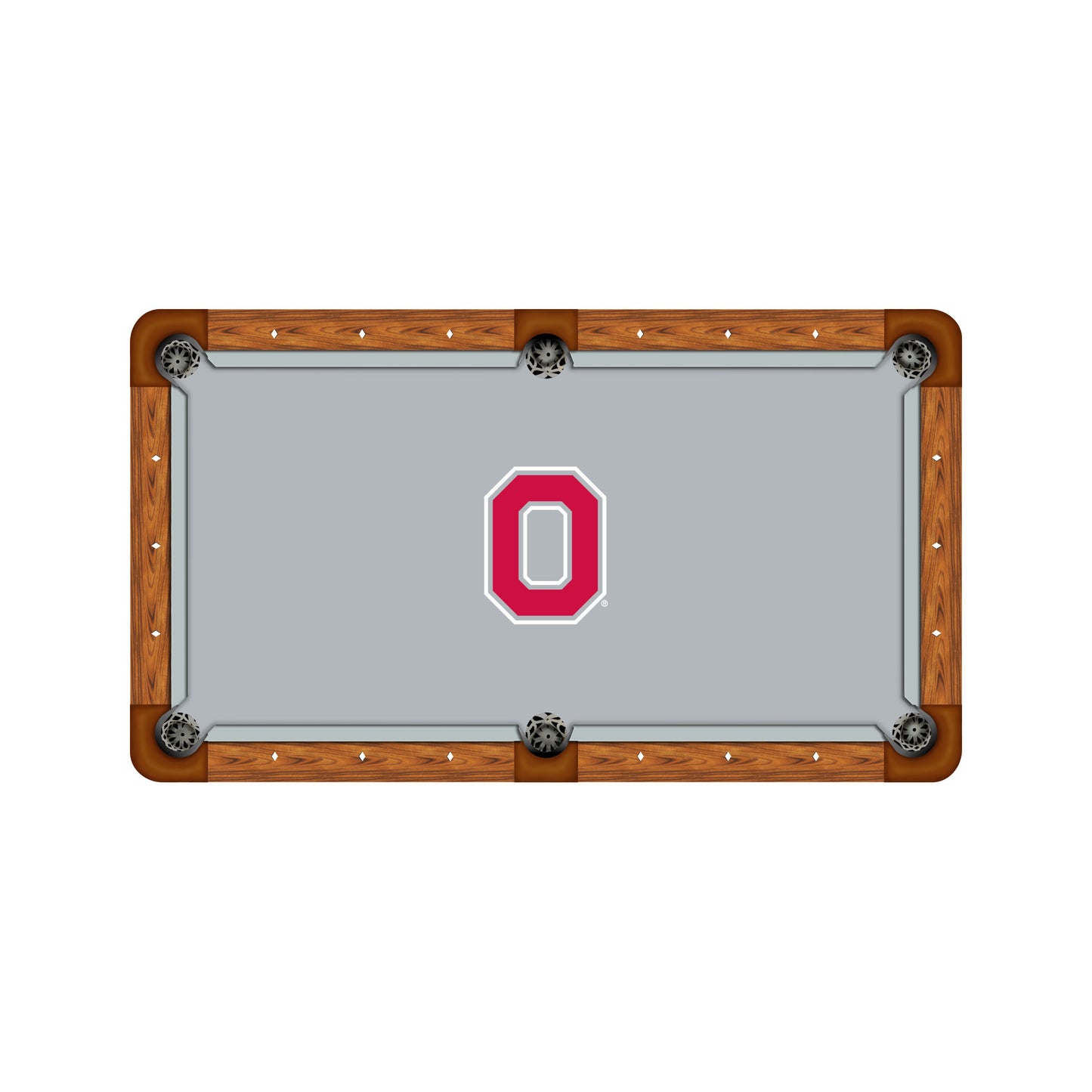 Ohio State Buckeyes Custom Pool Table Replacement Felt ALT Logo