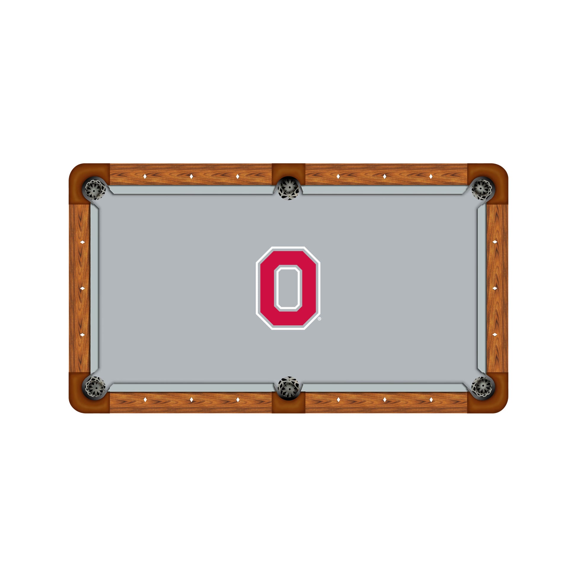 Ohio State Buckeyes Custom Pool Table Replacement Felt ALT Logo