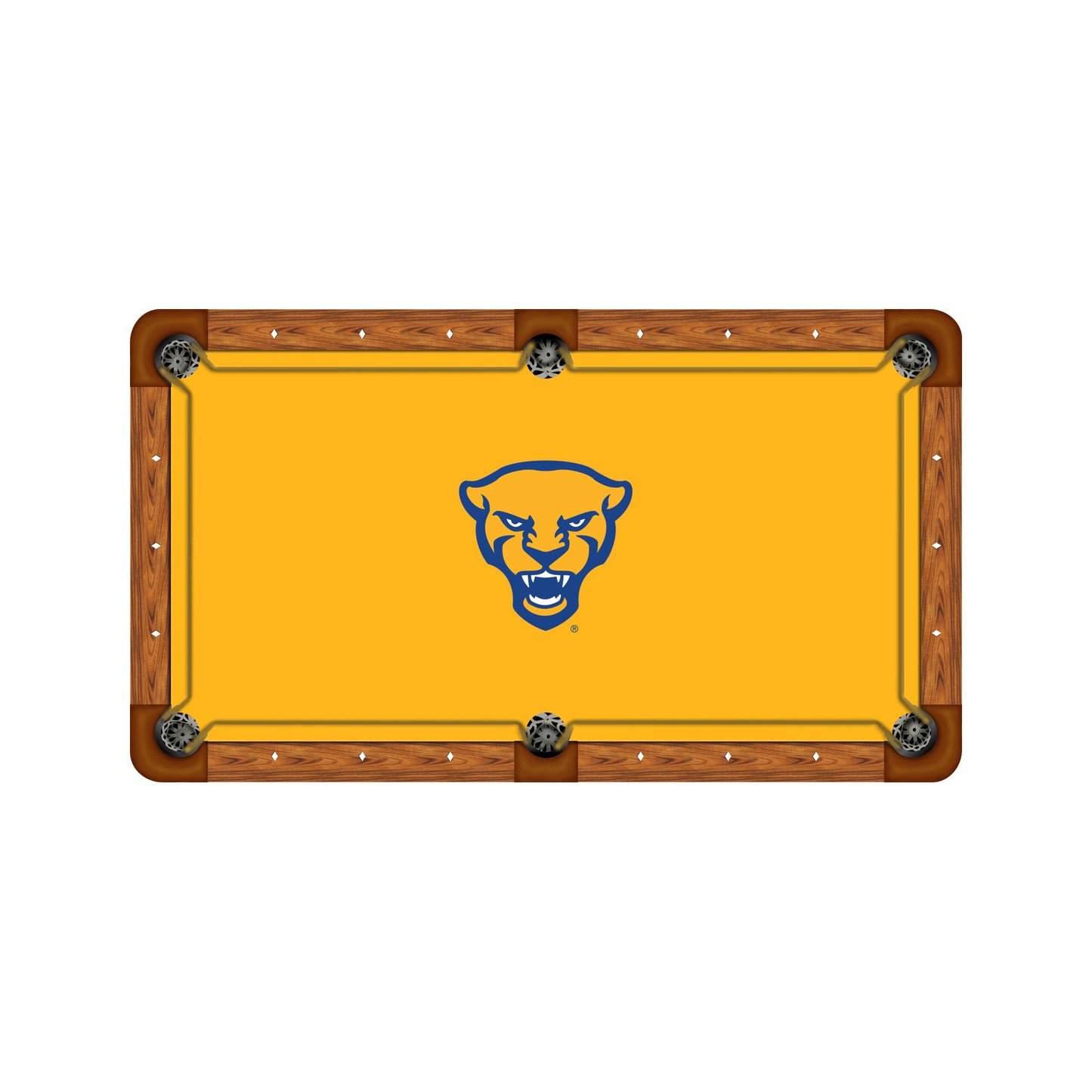 Pittsburgh Panthers Custom Pool Table Replacement Felt ALT Logo
