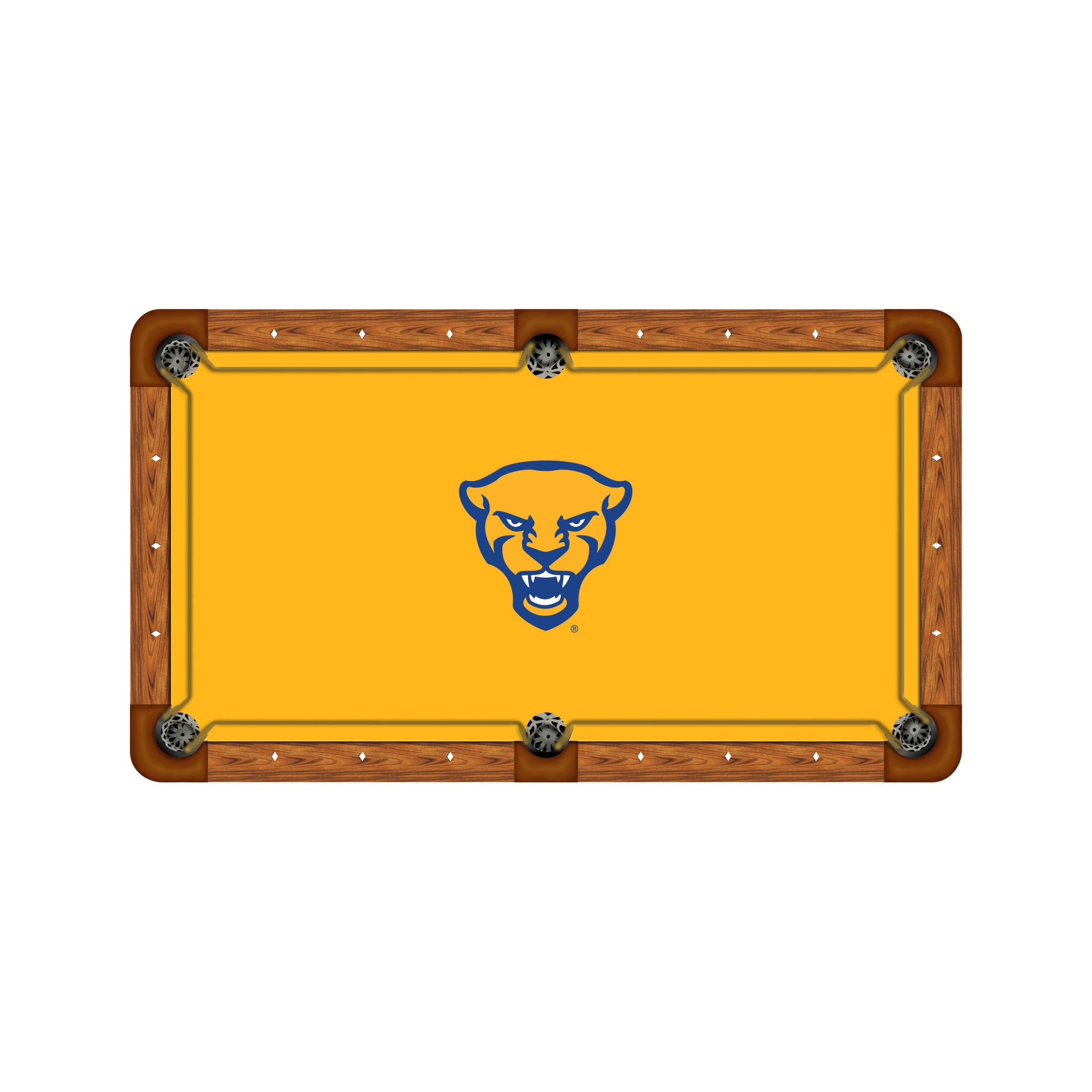 Pittsburgh Panthers Custom Pool Table Replacement Felt ALT Logo