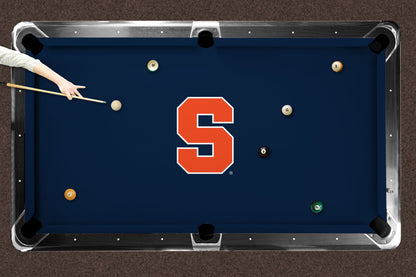 Syracuse Orange Custom Pool Table Replacement Felt ALT Logo LIFESTYLE