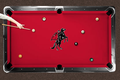 Texas Tech Red Raiders Custom Pool Table Replacement Felt ALT Logo LIFESTYLE