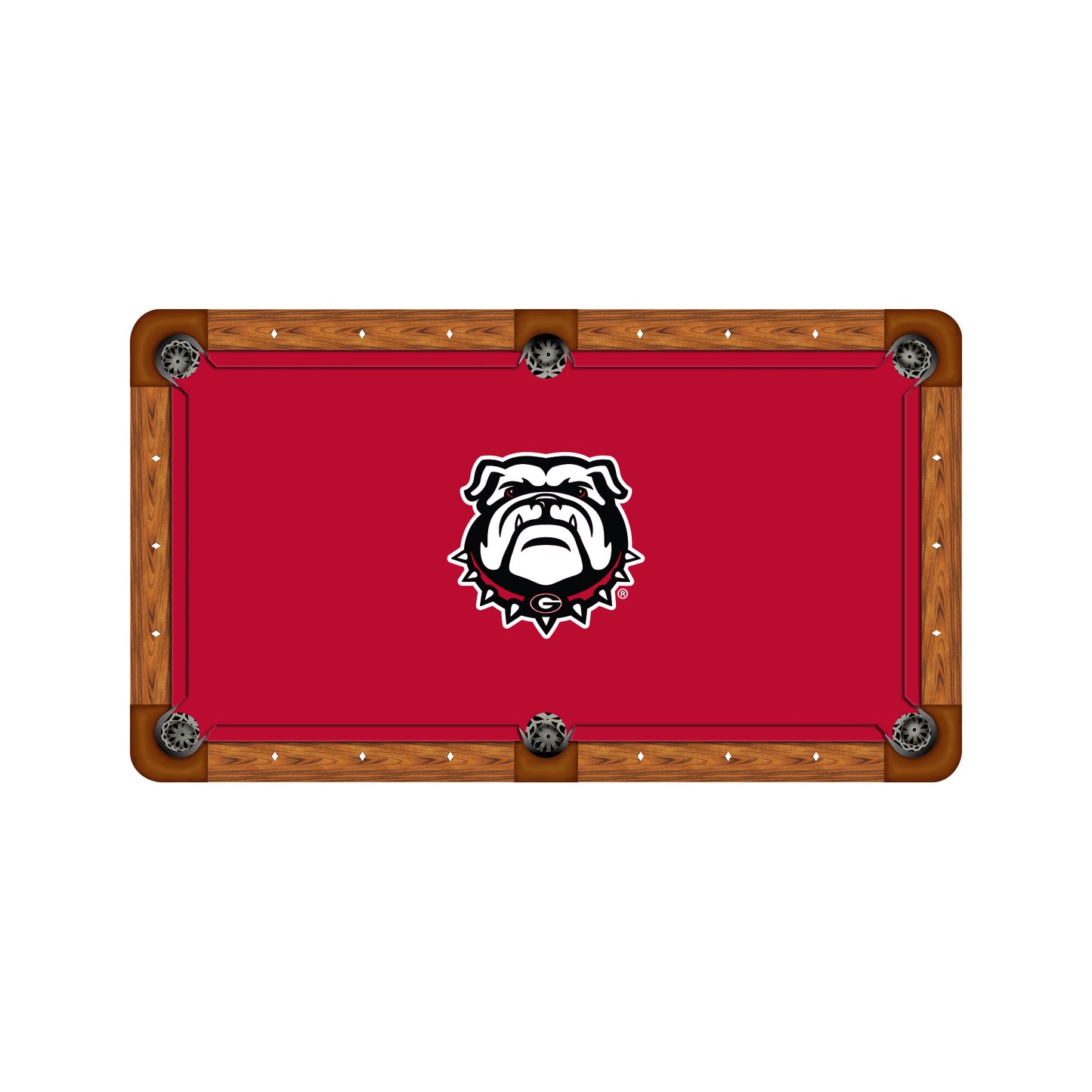 Georgia Bulldogs Custom Pool Table Replacement Felt ALT Logo