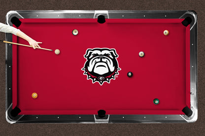 Georgia Bulldogs Custom Pool Table Replacement Felt ALT Logo LIFESTYLE