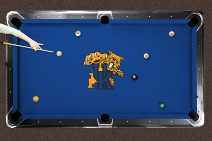 Kentucky Wildcats Custom Pool Table Replacement Felt ALT Logo LIFESTYLE