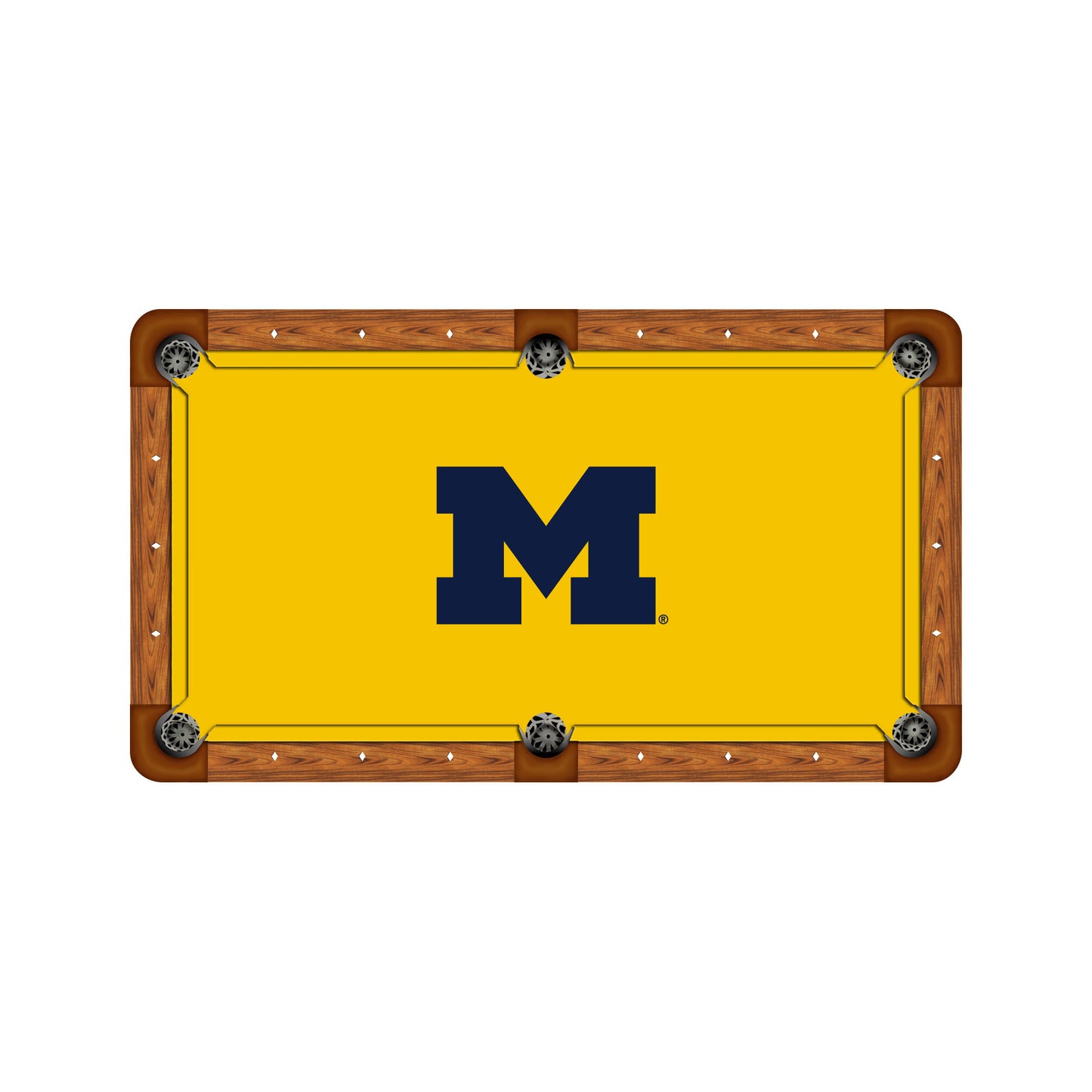 Michigan Wolverines Custom Pool Table Replacement Felt ALT Logo