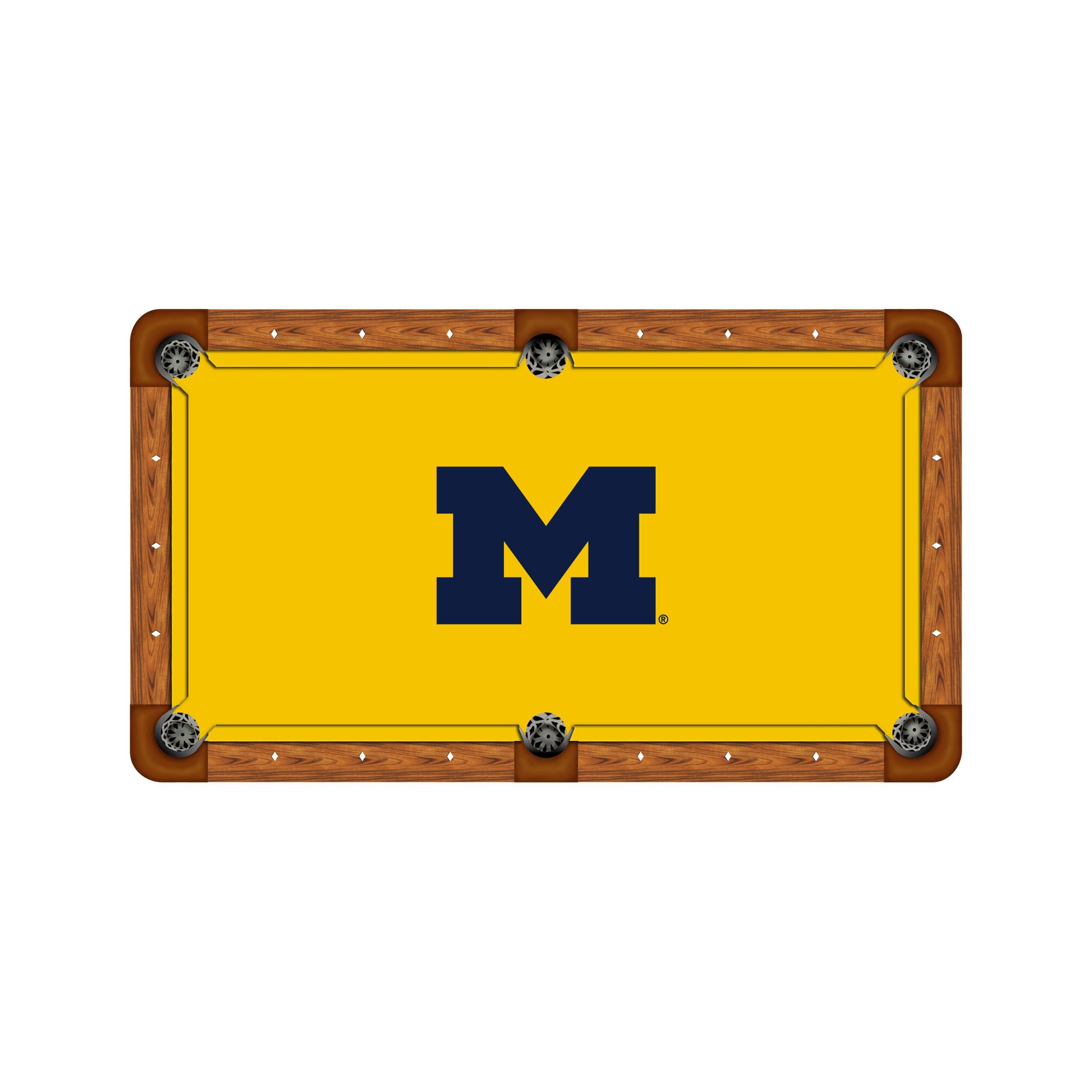 Michigan Wolverines Custom Pool Table Replacement Felt ALT Logo