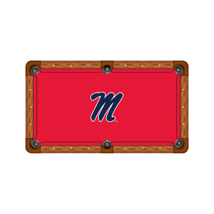 Mississippi Rebels Custom Pool Table Replacement Felt ALT Logo