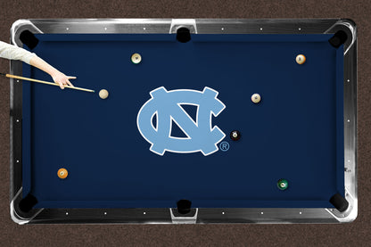 North Carolina Tar Heels Custom Pool Table Replacement Felt ALT Logo LIFESTYLE