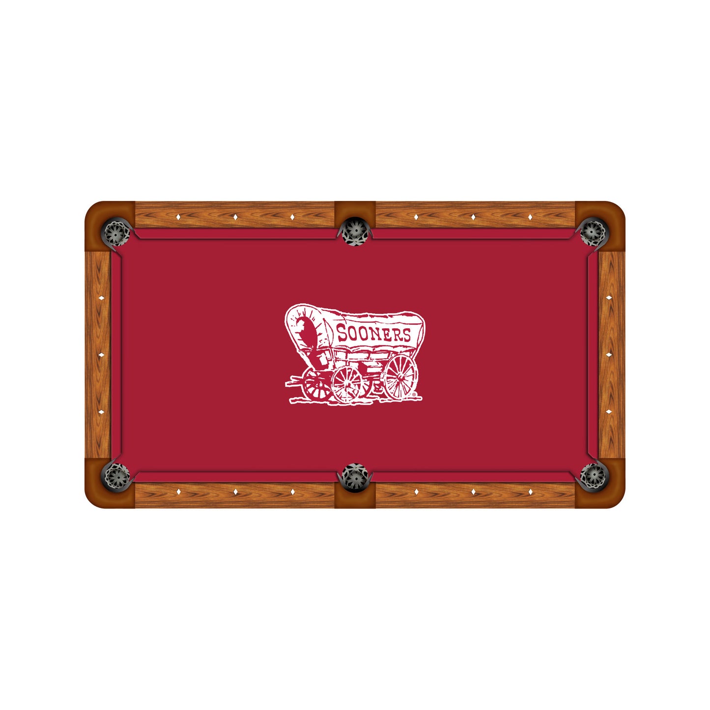 Oklahoma Sooners Custom Pool Table Replacement Felt ALT Logo