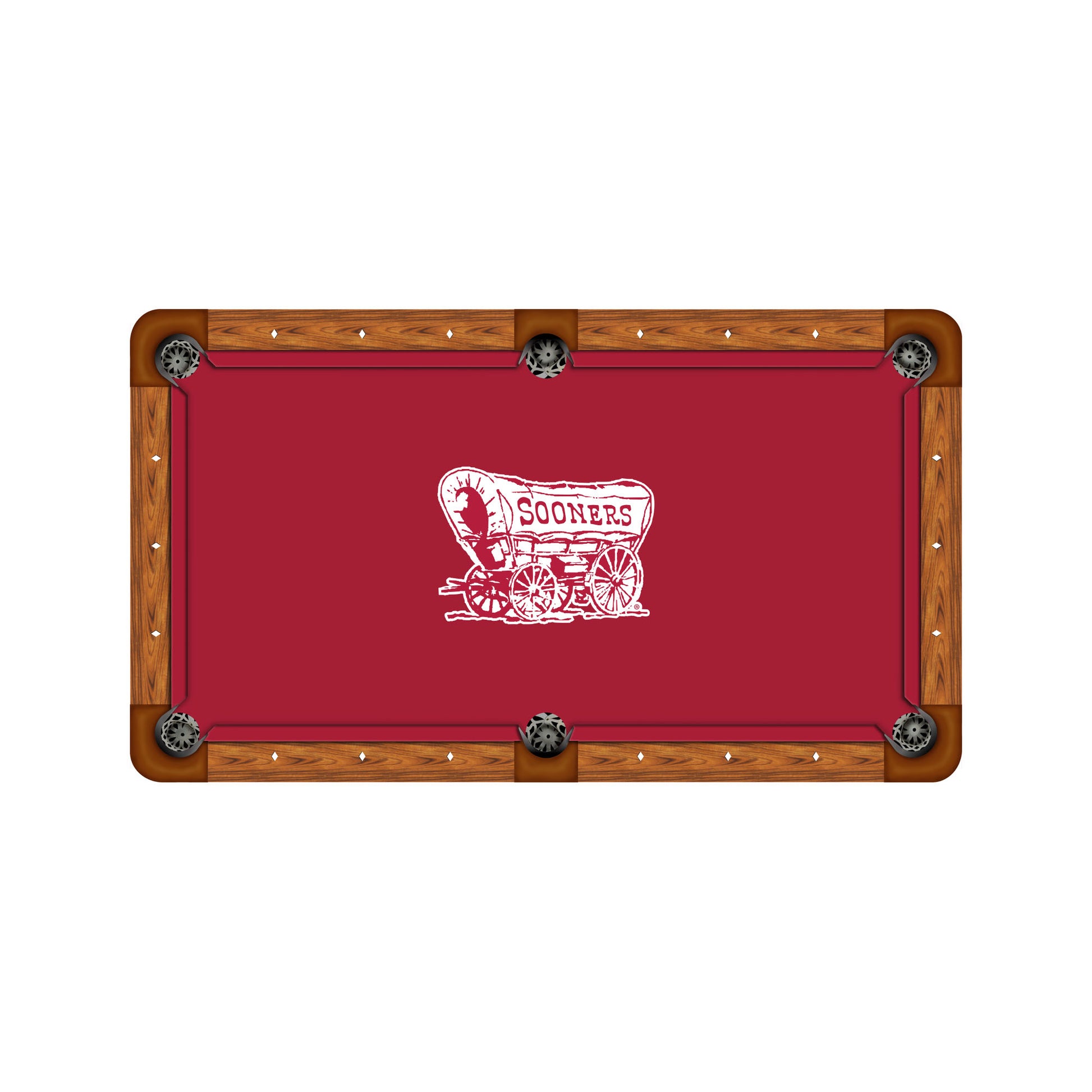 Oklahoma Sooners Custom Pool Table Replacement Felt ALT Logo