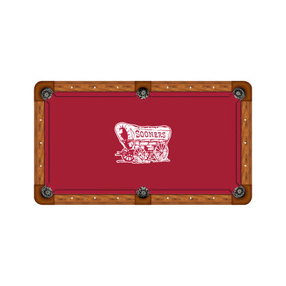 Oklahoma Sooners Custom Pool Table Replacement Felt ALT Logo