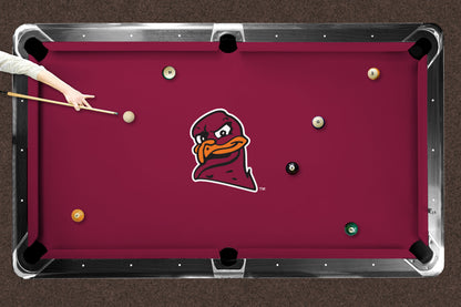 Virginia Tech Hokies Custom Pool Table Replacement Felt ALT Logo LIFESTYLE