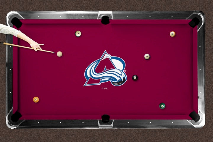 Colorado Avalanche Custom Pool Table Replacement Felt Lifestyle