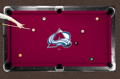 Colorado Avalanche Custom Pool Table Replacement Felt Lifestyle