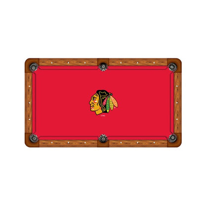 Chicago Blackhawks Custom Pool Table Replacement Felt
