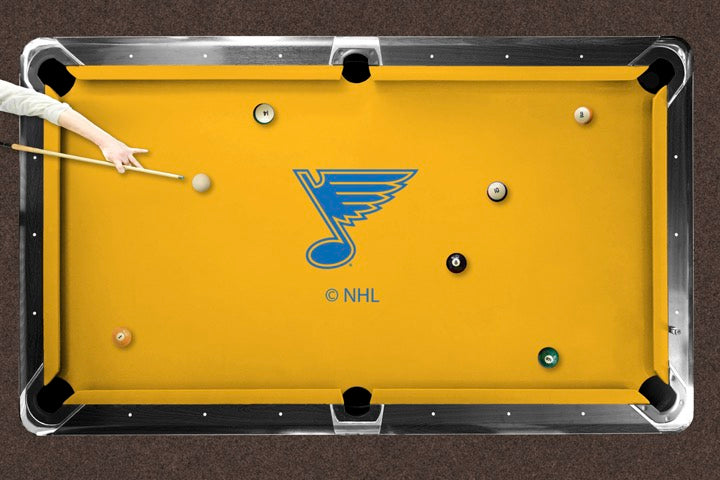 St. Louis Blues Custom Pool Table Replacement Felt Lifestyle