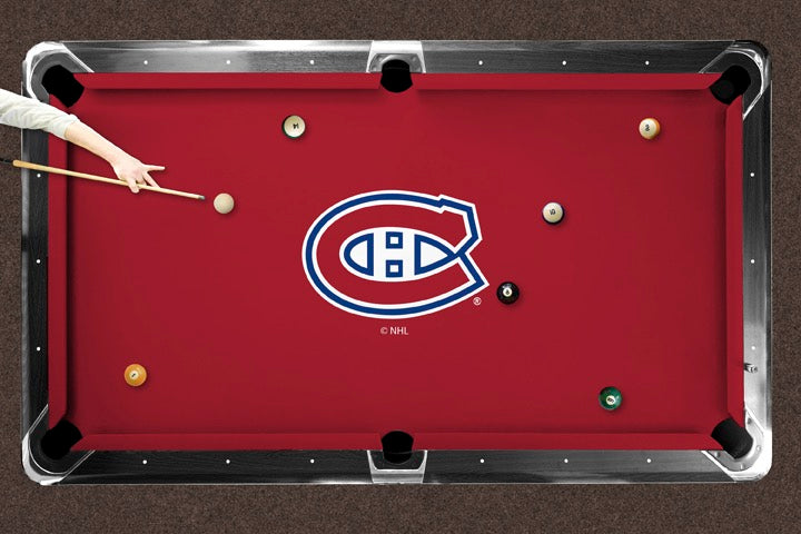 Montreal Canadiens Custom Pool Table Replacement Felt Lifestyle