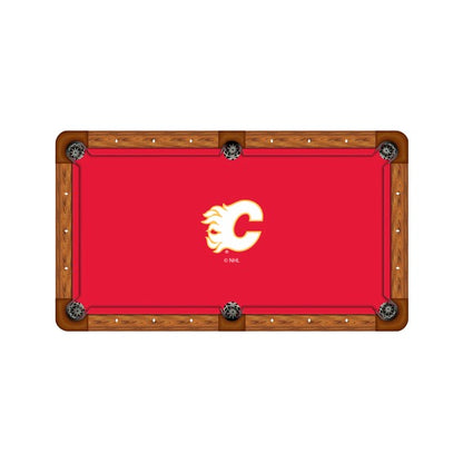 Calgary Flames Custom Pool Table Replacement Felt