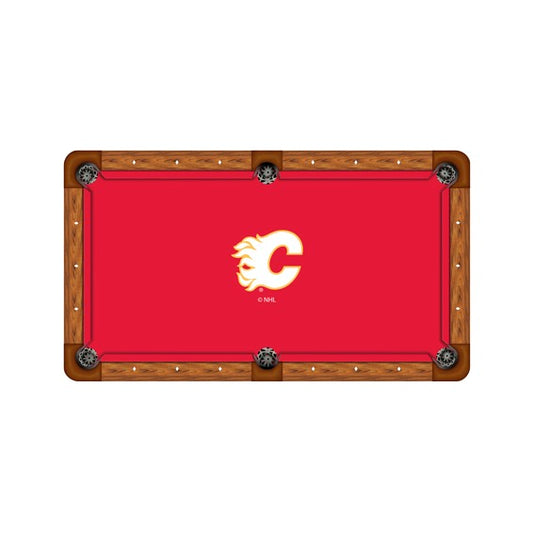 Calgary Flames Custom Pool Table Replacement Felt