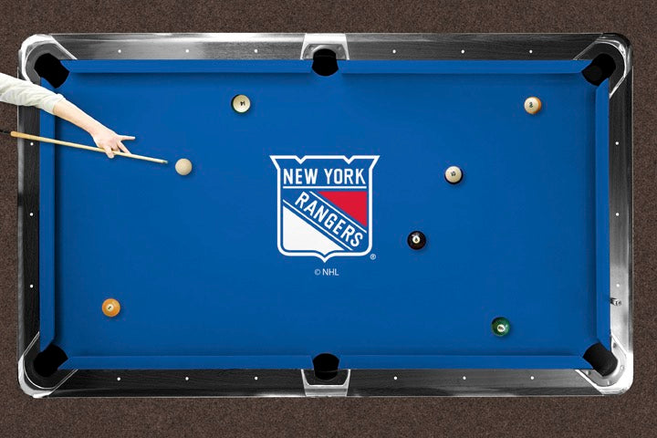New York Rangers Custom Pool Table Replacement Felt Lifestyle
