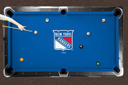 New York Rangers Custom Pool Table Replacement Felt Lifestyle