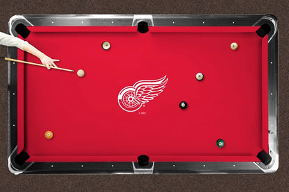 Detroit Red Wings Custom Pool Table Replacement Felt Lifestyle