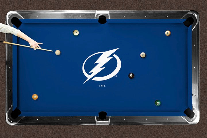 Tampa Bay Lightning Custom Pool Table Replacement Felt Lifestyle